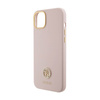 Guess Silicone Logo Strass 4G - Etui iPhone 15 (różowy) (GUHCP15SM4DGPP)