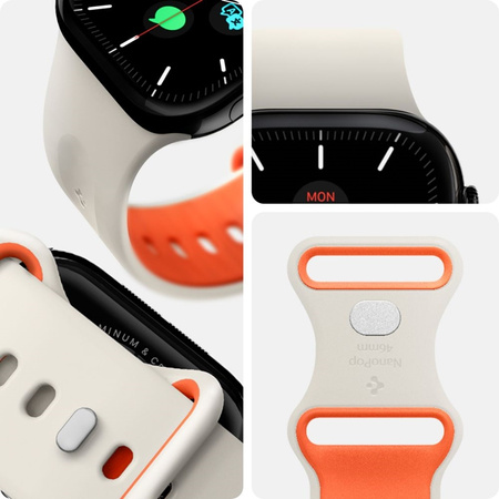 Spigen Nano Pop - Pasek do Apple Watch 44/45/46/49 mm (Orange Beige) (AMP09323)