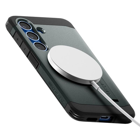 Spigen Tough Armor MagSafe - Etui do Samsung Galaxy S25+ (Abyss Green) (ACS08989)