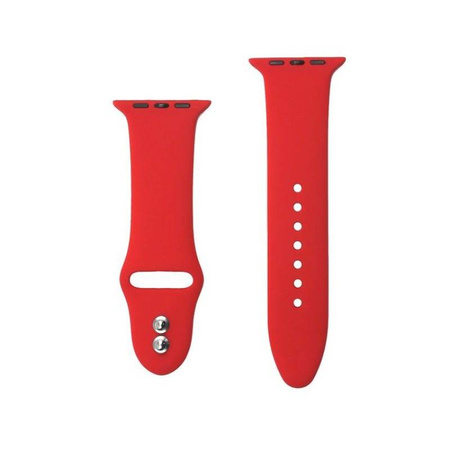 Crong Liquid - Pasek do Apple Watch 38/40/41/42 mm (czerwony) (CRG-40LQB-RED)