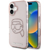 Karl Lagerfeld IML Rhinestones Karl Head - Etui do iPhone 16 (różowy) (KLHCP16SHKHDCELP)