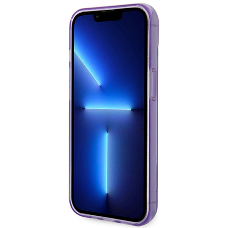 Guess Translucent - Etui iPhone 14 Plus (fioletowy) (GUHCP14MHGCOU)