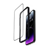 Crong Anti-Bacterial 3D Armour Glass - Szkło hartowane 9H na cały ekran iPhone 14 Pro Max + ramka instalacyjna (CRG-AB3DAG-IP14PM)