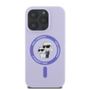 Karl Lagerfeld Silicone Karl & Choupette Ring MagSafe - Etui iPhone 16 Pro (fioletowy) (KLHMP16LSCMKCRHU)