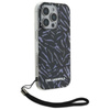 Karl Lagerfeld Zebra With Cord - Etui iPhone 16 Pro Max (fioletowy) (KLHCP16XHZBPKCCU)