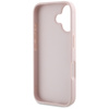Guess Grained Big 4G Logo Small Classic Logo - Etui do iPhone 16 (różowy) (GUHCP16SPGT4MBP)