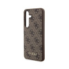 Guess 4G Metal Gold Logo - Etui Samsung Galaxy S24 (brązowy) (GUHCS24SG4GFBR)