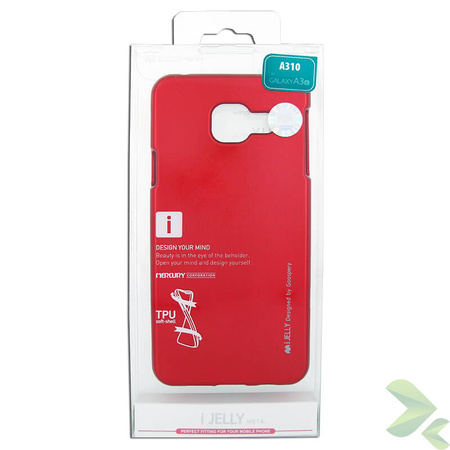 Mercury I-Jelly - Etui Samsung Galaxy A3 (2016) (czerwony) (6541)