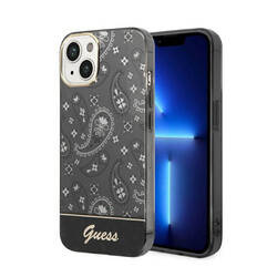 Guess Bandana Paisley - Etui iPhone 14 Plus (czarny) (GUHCP14MHGBNHK)