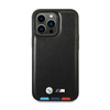 BMW Leather Hot Stamp Tricolor MagSafe – Etui iPhone 14 Pro Max (Czarny) (BMHMP14X22PTDK)