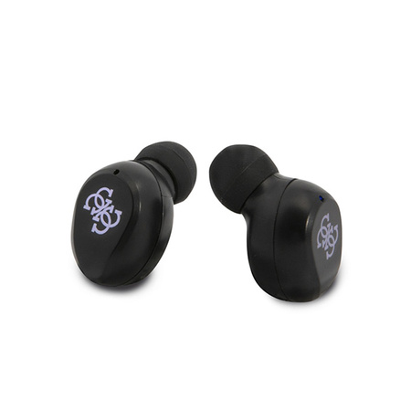 Guess True Wireless Earphones BT5.0 5H - Słuchawki TWS + etui ładujące (fioletowy) (GUTWST31EU)