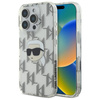 Karl Lagerfeld IML Karl Head Electroplated - Etui  iPhone 16 Pro (przezroczysty) (KLHCP16LHKLPKHT)