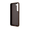 Guess 4G Bottom Stripe Metal Logo Collection - Etui Samsung Galaxy S24+ (brązowy) (GUHCS24MG4GLBR)
