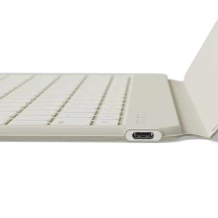 Satechi OntheGo Keyboard - bezprzewodowa klawiatura do trzech urządzeń z podstawką na smartfon/tablet (sand) (ST-KOTGW-EN)