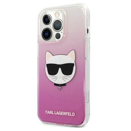 Karl Lagerfeld Choupette Head - Etui iPhone 13 Pro Max (różowy) (KLHCP13XCTRP)