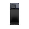 Crong MagSpot Stand - Ładowarka bezprzewodowa 2w1 z MagSafe do iPhone i AirPods (czarny) (CRG-MSS-BLK)
