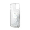 Karl Lagerfeld Liquid Glitter NFT Choupette Head - Etui iPhone 14 Plus (srebrny) (KLHCP14MLNCHCS)