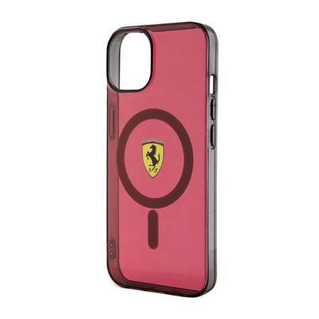 Ferrari Translucent MagSafe - Etui iPhone 14 (Czerwony) (FEHMP14SURKR)
