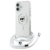 Karl Lagerfeld IML Choupette Head & Cord MagSafe - Etui iPhone 16 (przezroczysty) (KLHMP16SHCCHNT)