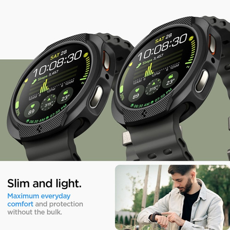 Spigen Liquid Air - Obudowa do Samsung Galaxy Watch 8 44 mm (Matte Black) (ACS09839)