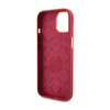 Guess Silicone Script Metal Logo & Frame - Etui iPhone 15 (magenta) (GUHCP15SSMBSLM)