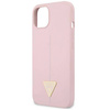 Guess Silicone Triangle Logo - Etui iPhone 13 mini (liliowy) (GUHCP13SSLTGU)