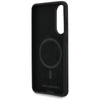 Karl Lagerfeld Silicone Double Heads And Circle MagSafe - Etui Samsung Galaxy S25 Edge (czarny) (KLHMS25ESKCHTCK)