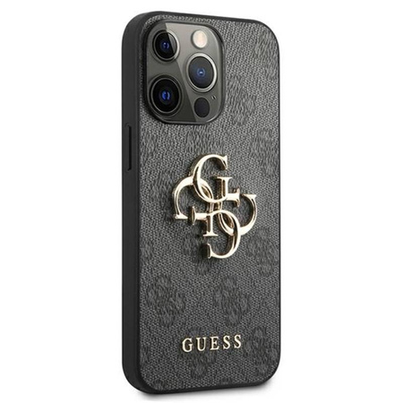 Guess 4G Big Metal Logo - Etui iPhone 13 Pro (szary) (GUHCP13L4GMGGR)