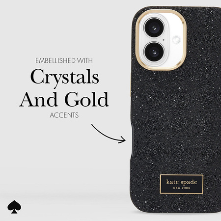 Kate Spade New York Crystal Pave MagSafe - Etui iPhone 16 (Nightfall) (KS054354)