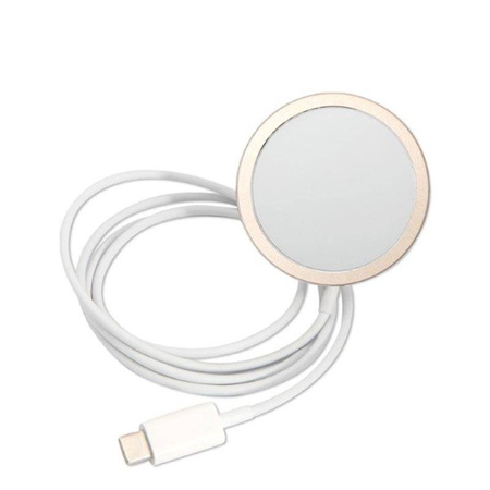Guess Bundle Pack MagSafe 4G - Zestaw etui + ładowarka MagSafe iPhone 14 Pro Max (niebieski/złoty) (GUBPP14XH4EACSB)