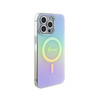 Guess IML Iridescent MagSafe - Etui iPhone 15 Pro Max (turkusowy) (GUHMP15XHITSQ)