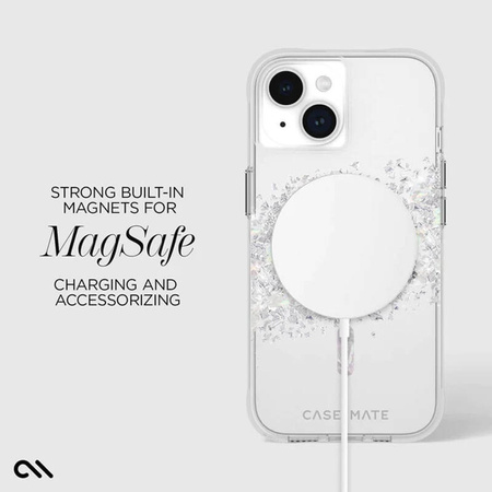 Case-Mate Karat MagSafe - Etui iPhone 15 Plus zdobione masą perłową (A Touch of Pearl) (CM051572)