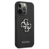 Guess Saffiano 4G Big Silver Logo - Etui iPhone 13 Pro (czarny) (GUHCP13LSA4GSBK)