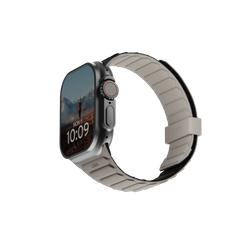 UAG Pathfinder - silikonowy dwustronny pasek magnetyczny do Apple Watch seria: 1-3, 42mm / series 4-6 & SE 1-2, 44mm / series 7-9, 45mm / series 10, 46mm / Ultra 1-2, 49mm (black/titanium) (194161114036)