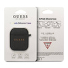 Guess Silicone Case - Etui AirPods (Black) (GUACCSILGLBK)