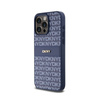 DKNY Leather Mono Stripe & Metal Logo - Etui iPhone 15 Pro Max (niebieski) (DKHCP15XPRTHSLB)