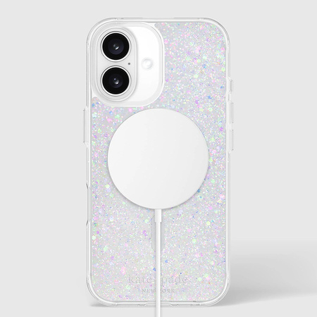 Kate Spade New York Protective MagSafe - Etui iPhone 16 (Chunky Glitter) (KS054948)