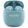 Guess Printed Classic Logo - Słuchawki Bluetooth TWS + etui ładujące (turkusowy) (GUTWSJ14ESGQ)