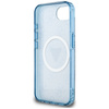 Guess IML Metal Glitter 4G Circle Triangle MagSafe - Etui do iPhone 16e (niebieski) (GUHMPSE4HG4PRTGB)