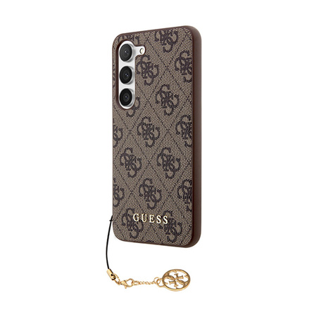 Guess 4G Charms Collection - Etui Samsung Galaxy A55 5G (brązowy) (GUHCSA55GF4GBR)