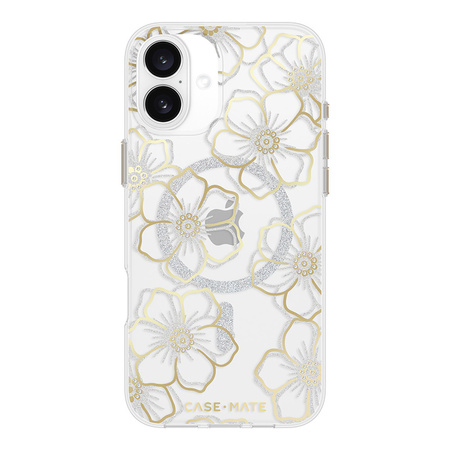 Case-Mate Floral Gems MagSafe - Etui iPhone 16 Plus (Gold) (CM054374)