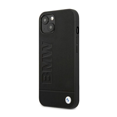BMW Leather Hot Stamp – Etui iPhone 14 Plus (Czarny) (BMHCP14MSLLBK)