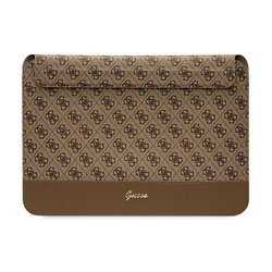 Guess 4G Stripe Metal Logo Computer Sleeve - Etui na notebooka 14" (Brązowy) (GUCS14PS4SGW)