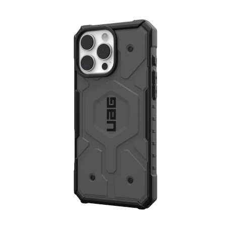 UAG Pathfinder Magsafe - obudowa ochronna do iPhone 16 Pro Max kompatybilna z MagSafe srebrny (114469113333)