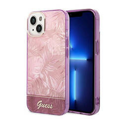 Guess Jungle Case – Etui iPhone 14 Plus (Różowy) (GUHCP14MHGJGHP)