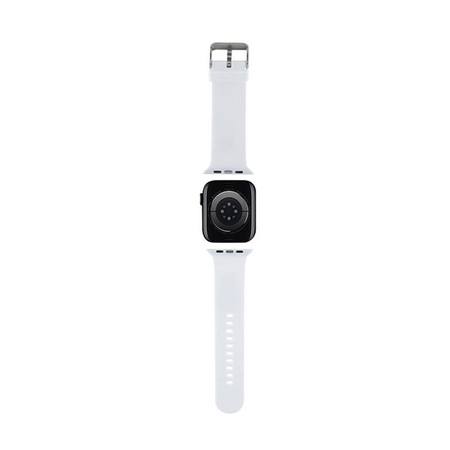 Karl Lagerfeld 3D Rubber Karl Head NFT - Pasek do Apple Watch 42/44/45/49 mm (biały) (KLAWLSLKNH)