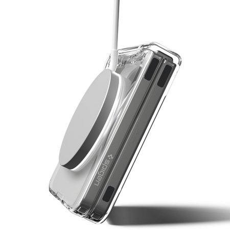 Spigen Ultra Hybrid Pro Mag MagSafe - Etui do Samsung Galaxy Z Flip 7 (Clear/White) (ACS09559)