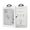 Guess 4G Big Logo Charm - Etui iPhone 12 Pro Max (srebrny charms) (GUHCP12LKS4GSI)