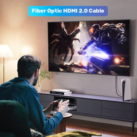 Unitek Kabel optyczny HDMI 2.0 AOC 4K 60Hz 40 m - czarny (C11072BK-40M)