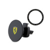 Ferrari MagSafe Printed Shield - Magnetyczny uchwyt samochodowy (czarny) (FECHMMAK)